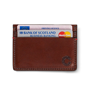 Vintage Leather Credit Card Holder Port